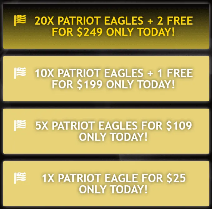 the patriot eagle price